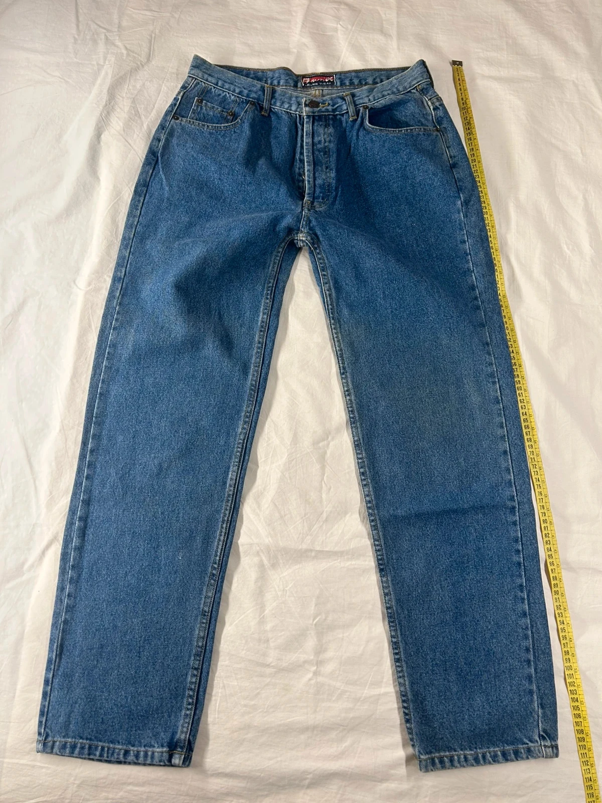 Jean droit bleu vintage bronx jeans wear taille 46